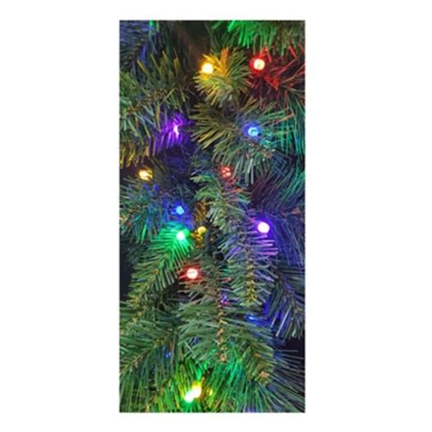 Ft Christmas Artificial Pre Lit Led Garland Multi Color Pack Of