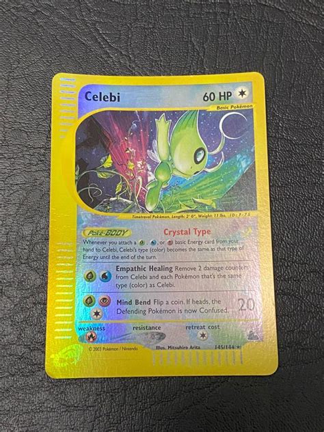 Pokémon Crystal Celebi Skyridge Holo 145 144 Hobbies Toys Toys