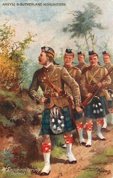 British Argyll Sutherland Highlanders A Reconnoitering Patrol C