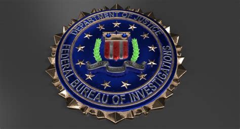 Fbi crest logo 3D model - TurboSquid 1167550