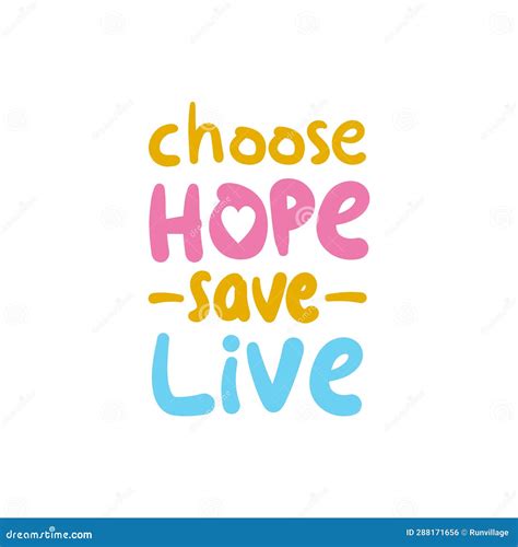 Hope Typography Design About Hope Concept Stock Vector Illustration