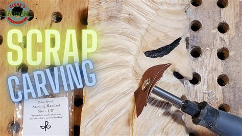 Dremel Power Carving Scrap Wood Spirit Youtube