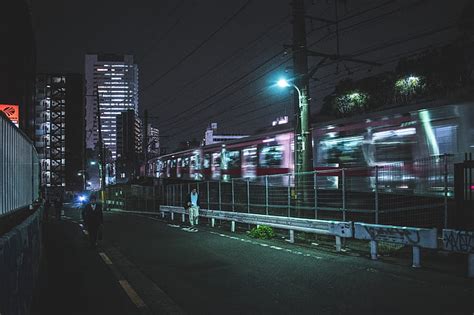 3840x1080px | free download | HD wallpaper: Japan, night, cityscape ...