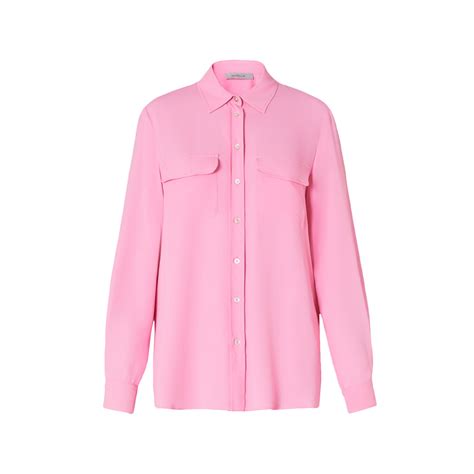 Marella Camicia Marina In Crepe Misto Seta Donna Rosa Intenso