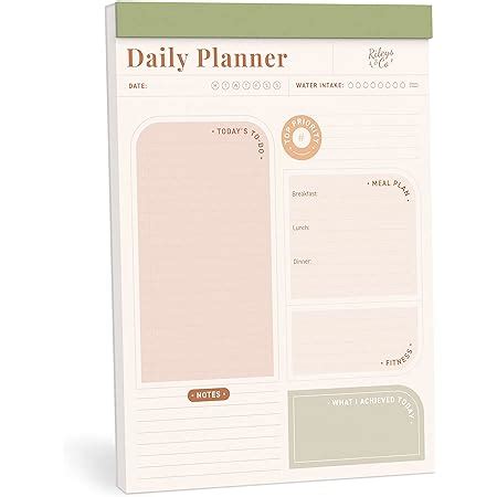 Amazon Minimalmart Daily Planner With 50 Undated 8 5 X 11 Tear