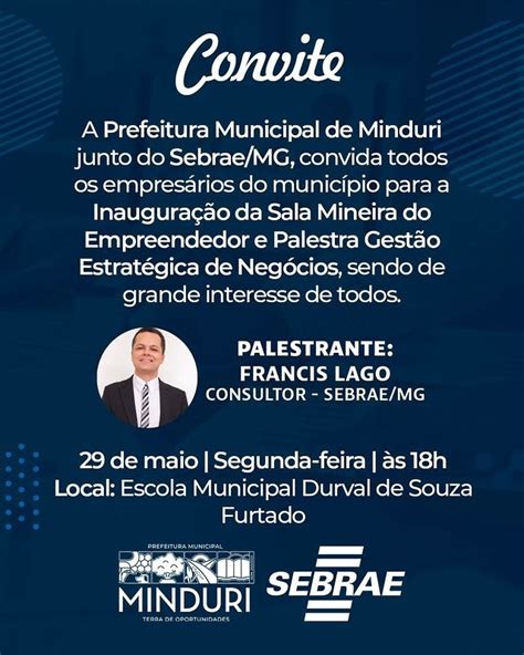 CONVITE Prefeitura Municipal De Minduri