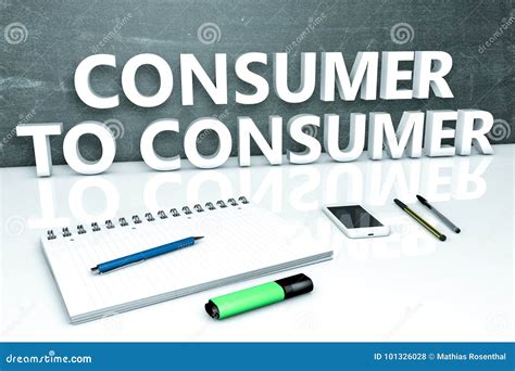 Consumer to Consumer stock illustration. Illustration of strategy - 101326028