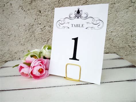 Table Number Holders