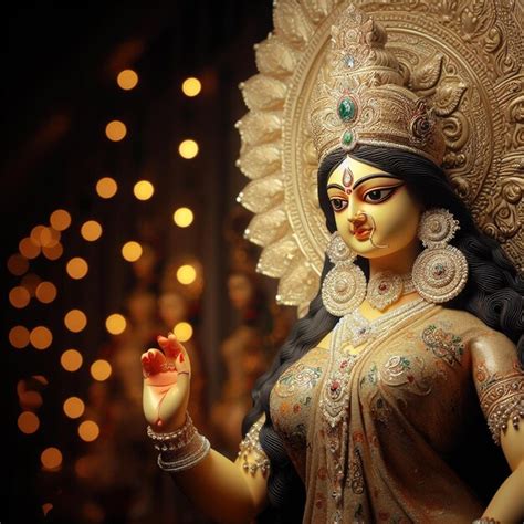 La Diosa Durga Jai Mata Di Foto Premium