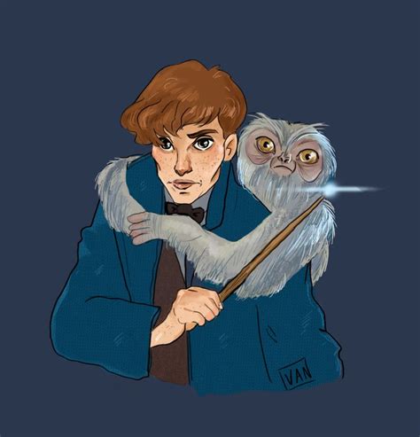 Vans Scribbles Fantastic Beasts Fanart Newt Scamander Fan Art