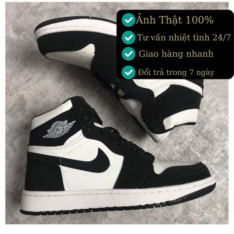 Mua Gi Y Th Thao Nam N Jordan Cao C Tr Ng En Gi Y Air Jordan High Panda Kh U Hot