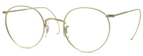 Panto 18kt Cable Temples Eyeglasses Frames By Savile Row