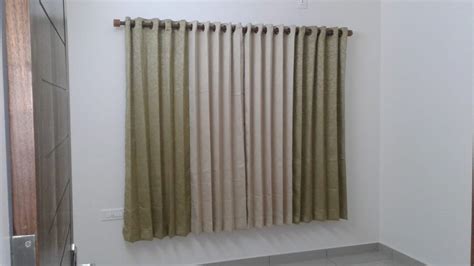 Rod Pocket Plain Cotton Window Curtain Size Feet Length At Rs