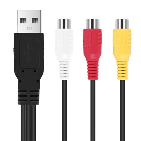 Usb To Rca Cable Usb Female To Rca Rgb Video Av Composite