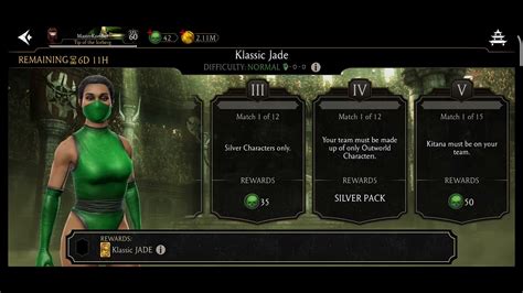 Klassic Jade Challenge Normal Quick Preview Mortal Kombat Mobile