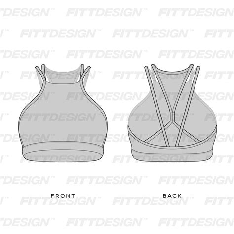 Ladies High Neck Strappy Low Impact Sports Bra Techpacktemplate