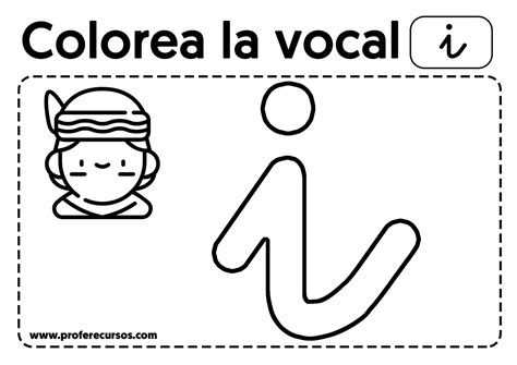 Vocal I Para Colorear Profe Recursos