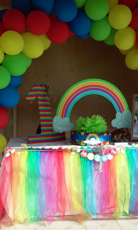 Rainbows Birthday Party Ideas Photo 2 Of 16 Catch My Party