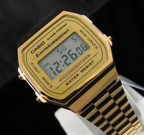 Reloj Casio Retro Vintage A168 Dorado 1 300 00 En Mercado Libre