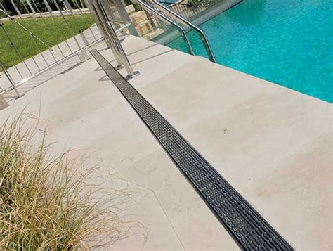 Swimming Pool Deck Drain System Swimming Pool