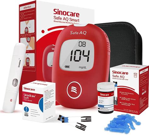 Sinocare Glucometro Misuratore Glicemia Test Di Diagnostica E