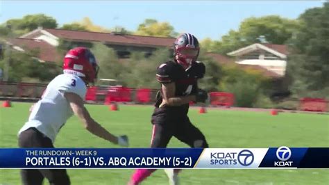 Hs Football Portales Vs Albuquerque Academy Youtube