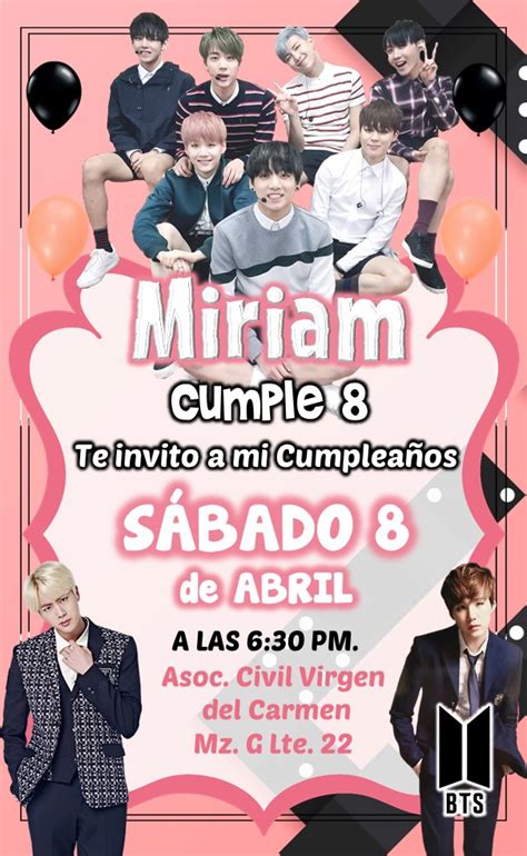 Descargar Invitación de BTS GRATIS