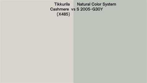 Tikkurila Cashmere X Vs Natural Color System S G Y Side By