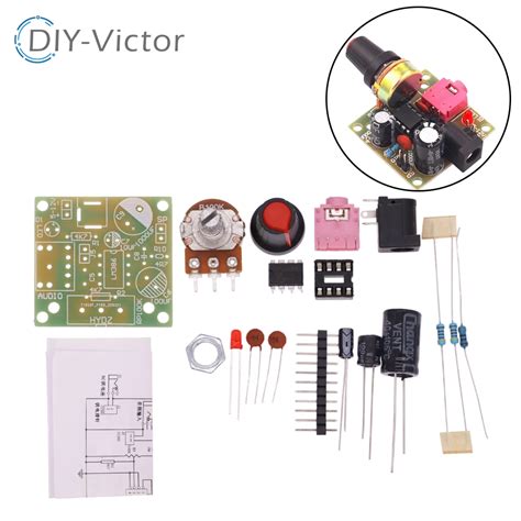 Lm Mini Audio Amplifier Diy Kit Mm V V Power Amplifier Suite