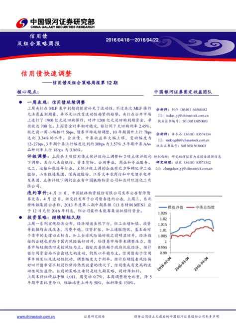 信用债及组合策略周报第12期：信用债快速调整