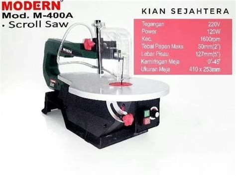 Jual MODERN M 400A Mesin Gergaji Scroll Saw Geraji Pigura Ukir Di