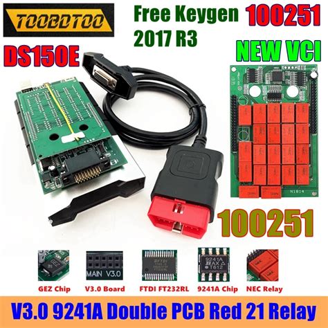 Keygen R Real A V Vert Double Pcb Rouge Nec Relais