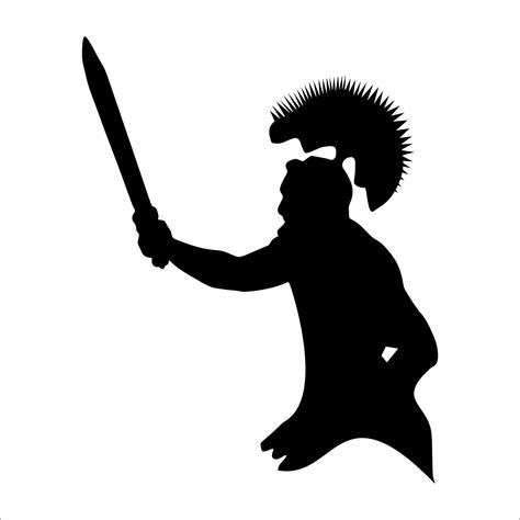 Silhouette Roman Soldier Gambar Vektor Gratis Di Pixabay Pixabay