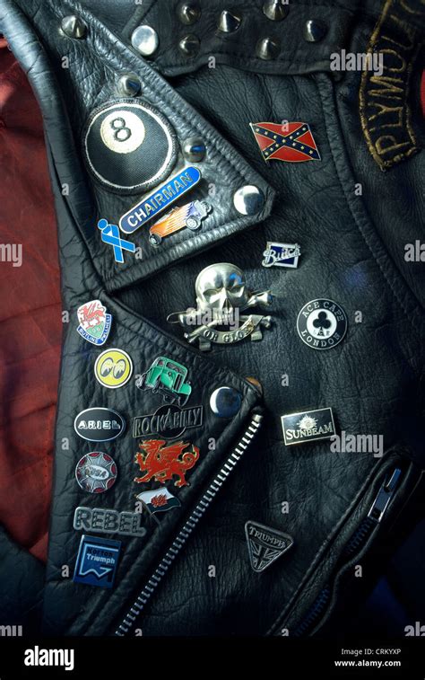 Leather Jacket Badges Hi Res Stock Photography And Images Alamy