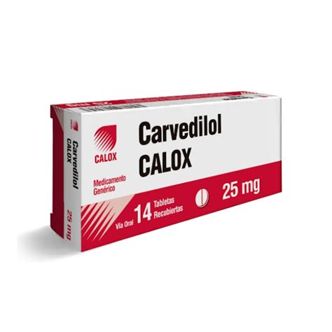 Carvedilol 25mg X 14 Tabletas Calox Farmadon La Farmacia De La