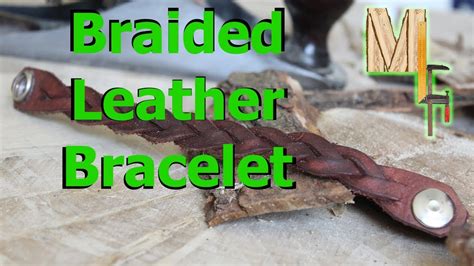 HOW TO MAKE A BRAIDED LEATHER BRACELET YouTube