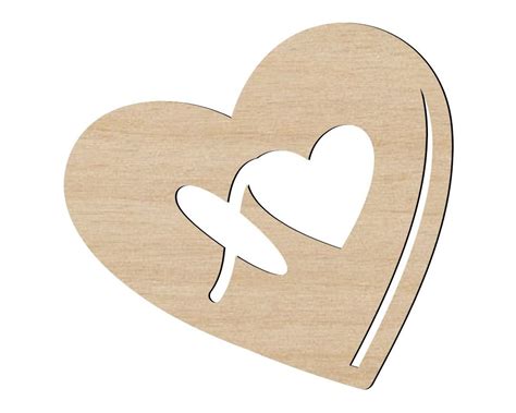 Valentines Day XOXO Gift Bag Tag Wood Cutout Laser Cut AI CDR DXF PDF