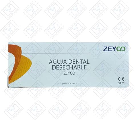 Agujas Dentales Desechables Zeyco c 100 pz Depósito Dental VQ