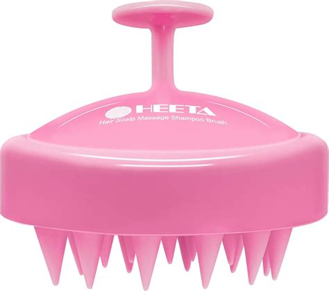 Heeta Scalp Massager Hair Growth Shampoo Brush With Soft Silicone Bristles For Hair Care And