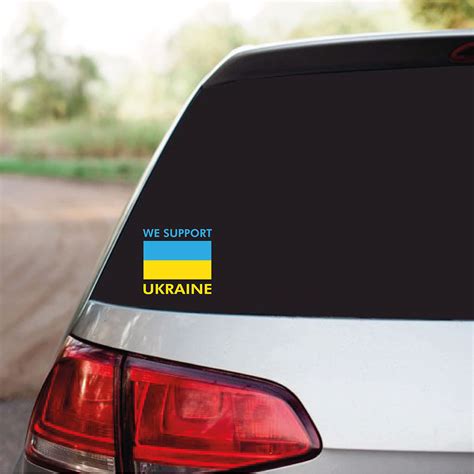 Buy Mtenterprisesvinyl We Support Ukraine Car Window Vinyl Sticker