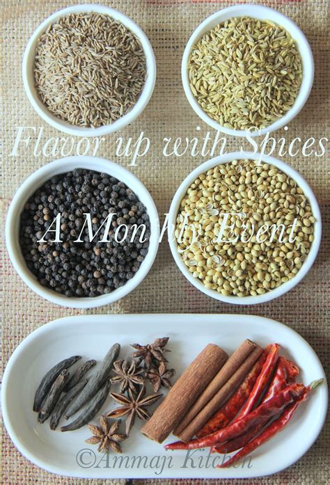 Flavor up with Spices #1 - A Monthly Event | Indian Food Recipes ...