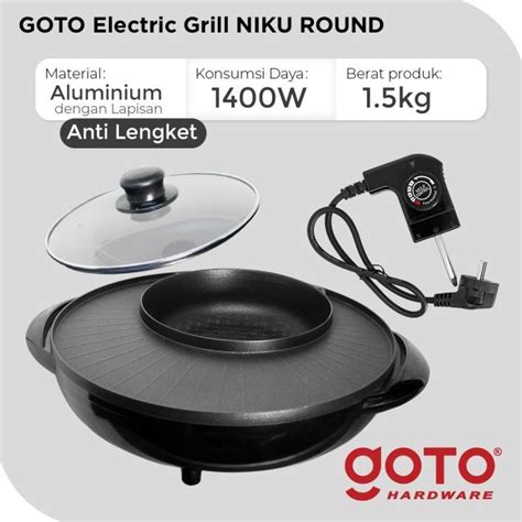 Jual Goto Niku Electric Grill Bbq Hot Pot Pemanggang Panggangan Elektrik Shopee Indonesia