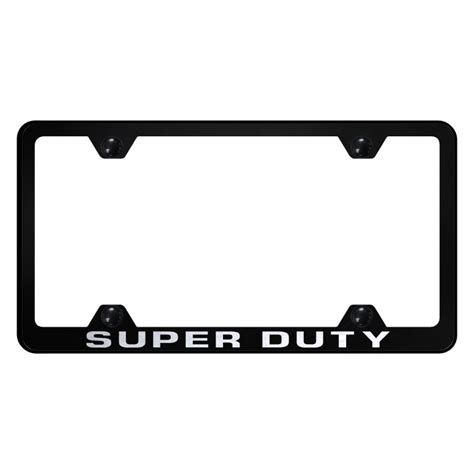 Autogold Wide Body License Plate Frame With Laser Etched Super Duty Logo