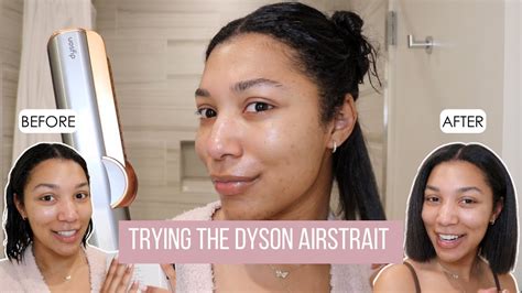 Trying The Dyson Airstrait Straightner For The First Time My Honest Review Youtube