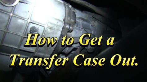 Chevy Equinox Transfer Case Removal