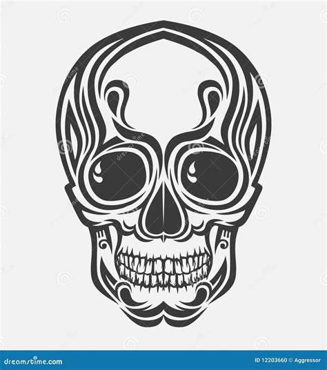 A Stylized Vector Skull Stock Photo Image 12203660