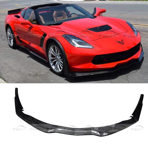 Pcs Front Splitter Front Lip Car Styling Carbon Fiber Racing Front