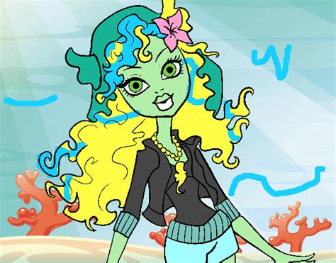 Dibujo De Monster High Lagoona Blue Pintado Por En El Día 27 04 15 A Las 201717