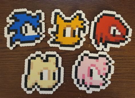 Sonic Head Perler