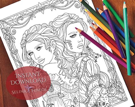 Diamonds and Toads Fairy Tales Princesses and Fables Coloring | Etsy